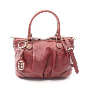 GUCCI Red Leather Bag